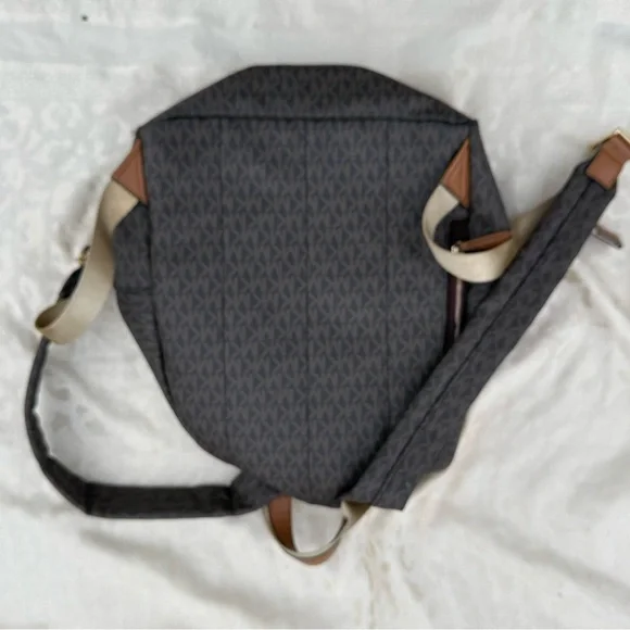 Michael Kors Gray and Brown Men's Backpack - Picture 2 of 2